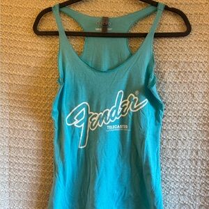 Fender Women's Teal Tank Top